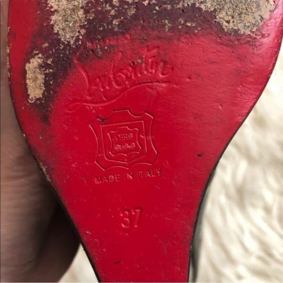 Christian Louboutin Patent Leather Wedge Heels - Picture 12 of 12